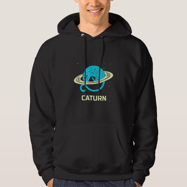 Veste À Capuche Caturn Astrologie (Devant)