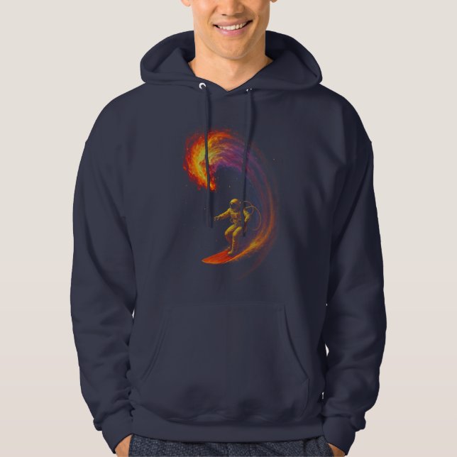 Veste À Capuche Cavalier de la Vague Cosmique (Devant)
