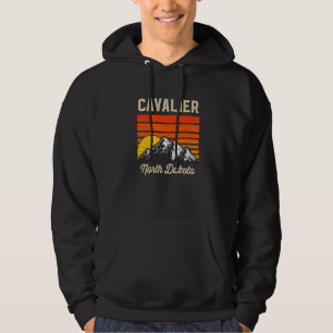 Veste À Capuche Cavalier North Dakota Retro City State Vintage Éta