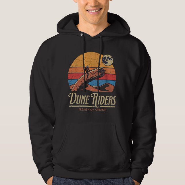 Veste À Capuche Cavaliers des Dunes Rétro Planète Désertique (Devant)