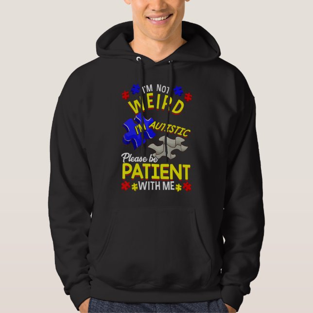 Veste À Capuche Ce design de sensibilisation sur l'autisme mignon  (Devant)