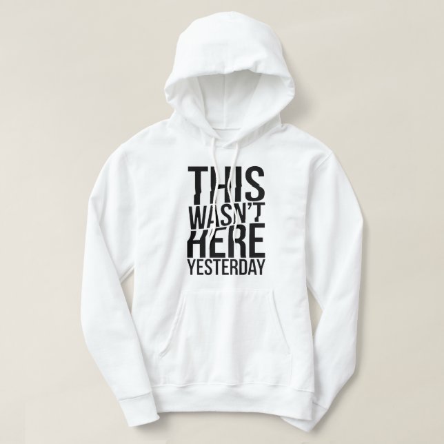 Veste À Capuche Ce n’était pas ici hier - Reality Glitch (Design devant)