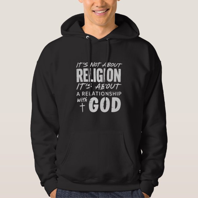 Veste À Capuche Ce n'est pas à propos de la religion Déclaration d (Devant)