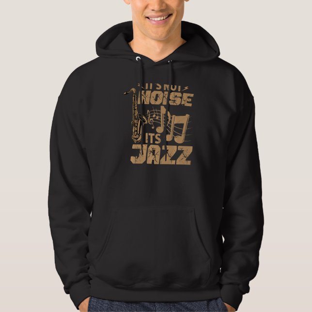 Veste À Capuche Ce n'est pas du bruit Son Jazz - Enseignant de Mus (Devant)