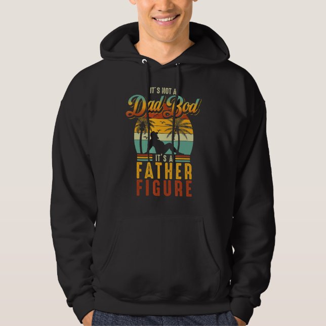 Veste À Capuche Ce n'est pas un papa Bod C'est une figure de père  (Devant)