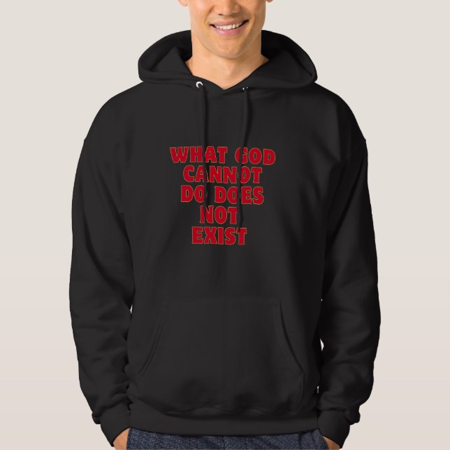 Veste À Capuche Ce que Dieu ne peut pas faire n'existe pas. La pri (Devant)