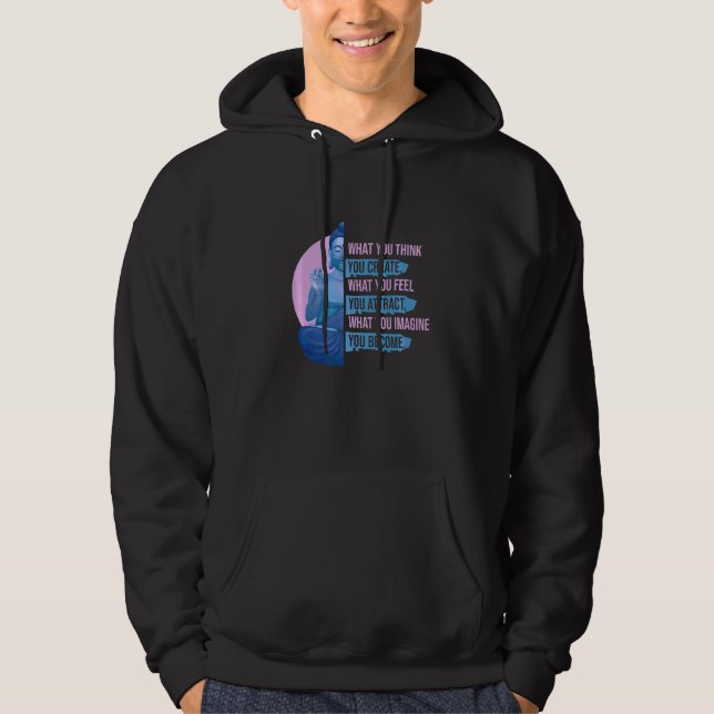 Veste À Capuche Ce Que Vous Imaginez Devenir La Méditation Techniq (Devant)