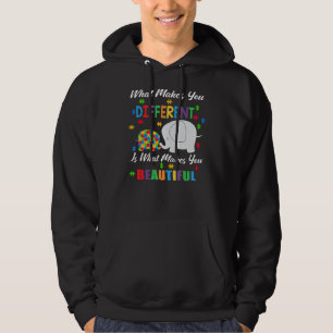 Veste À Capuche Ce qui vous rend différents Autisme Enfant Elephan
