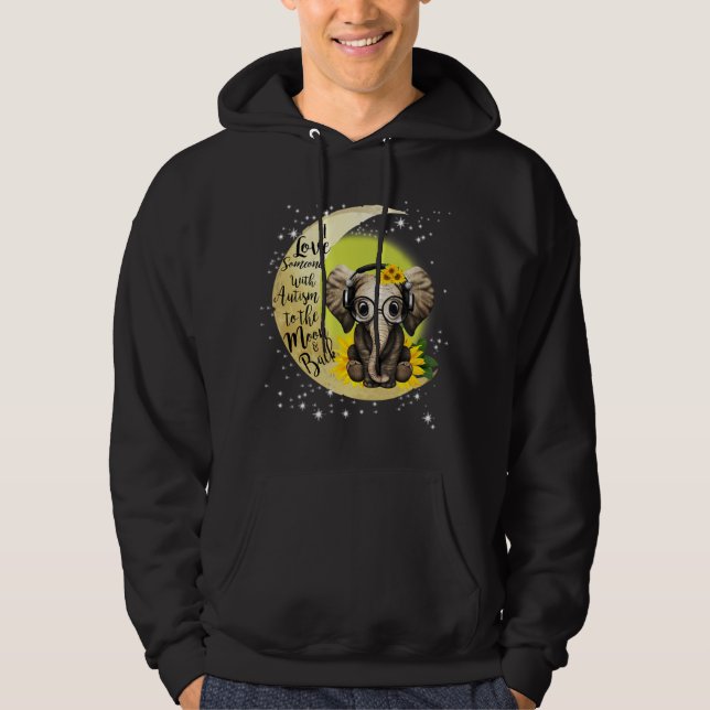 Veste À Capuche Ce tee - shirt autiste est pour une mère, un père, (Devant)