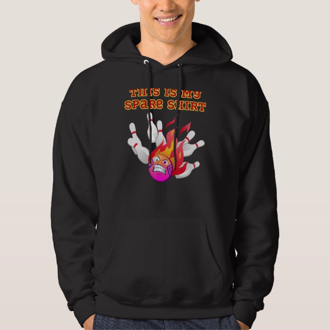Veste À Capuche Ceci est mon bowling de rechange (Devant)