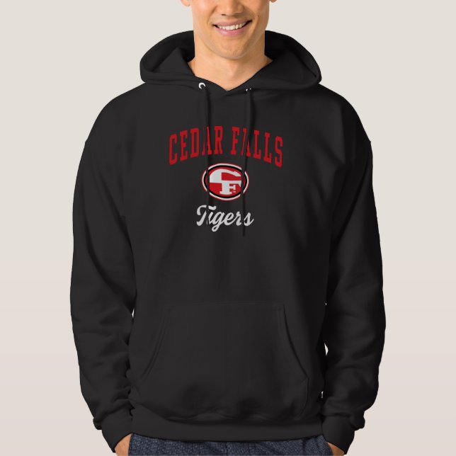 Veste À Capuche Cedar Falls High School Tigers T-shirt C3 (Devant)