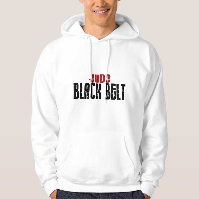 Veste À Capuche Ceinture noire de judo (Devant)