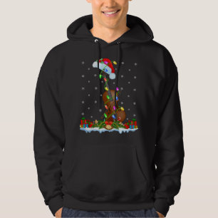 Veste À Capuche Cello Music Lover Correspondant Santa Hat Cello Ch