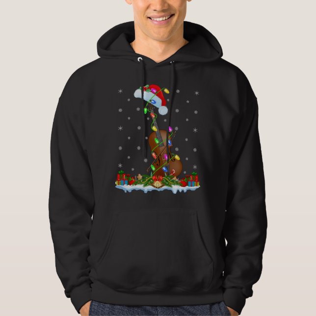 Veste À Capuche Cello Music Lover Correspondant Santa Hat Cello Ch (Devant)
