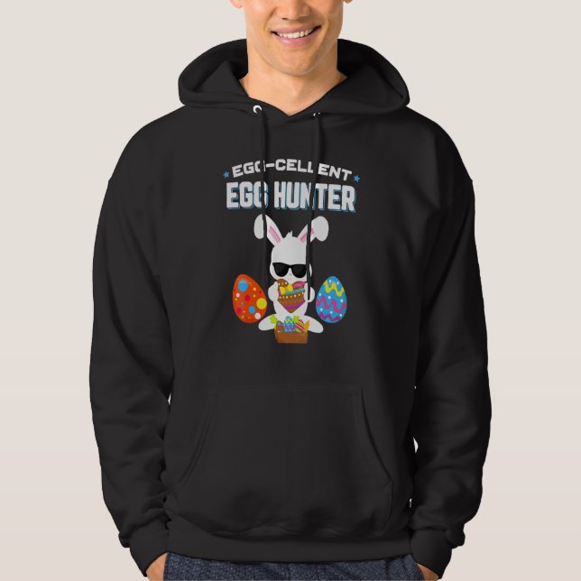 Veste À Capuche Cellule d'oeuf Chasseur d'oeufs Garçons de Pâques  (Devant)