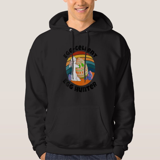 Veste À Capuche Cellule d'oeuf Chasseur d'oeufs Garçons de Pâques  (Devant)