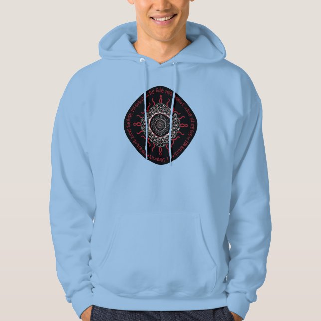 Veste À Capuche Celtic Lovecraftian Cosmic Monster Deity (Devant)