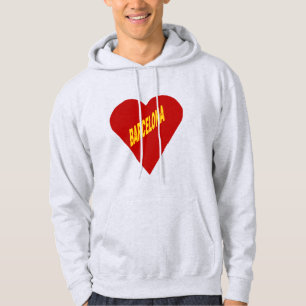 Veste à capuche cendre homme BARCELONA