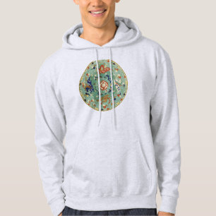Veste À Capuche Cercle chinois antique bleu vert