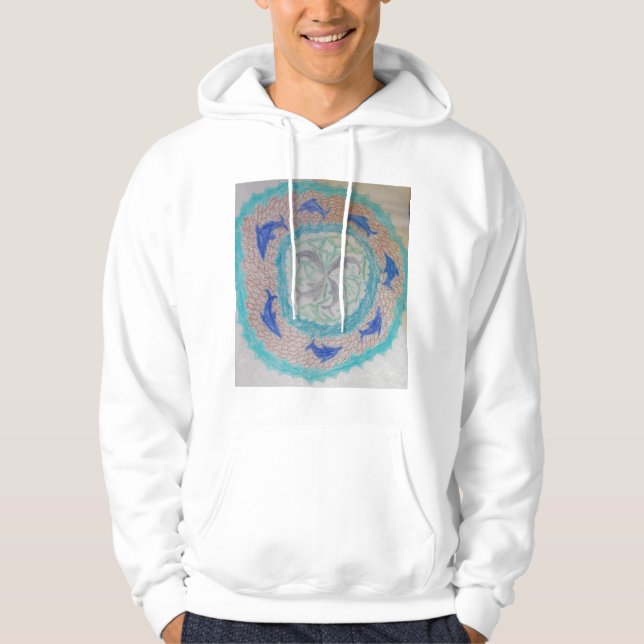 Veste À Capuche cercle de dauphin (Devant)