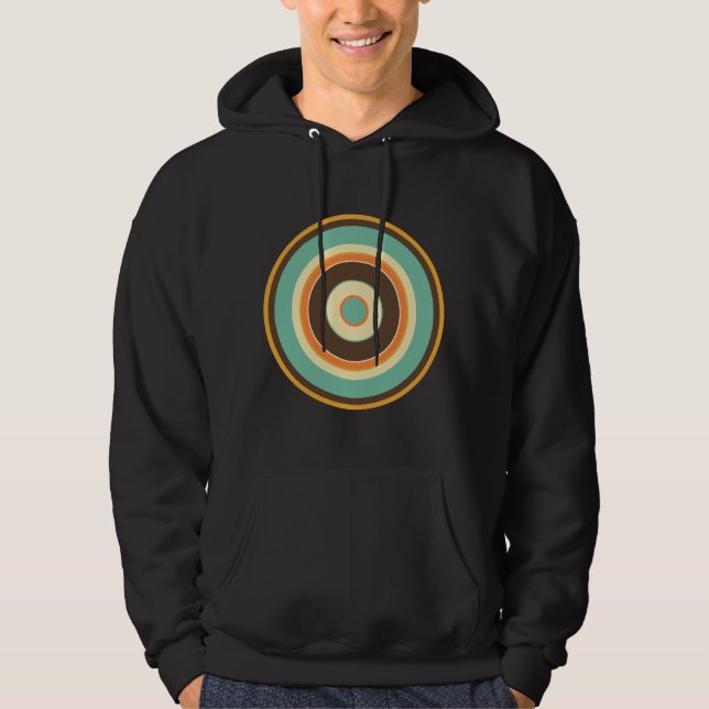Veste À Capuche Cercles Colorés 02 (Devant)