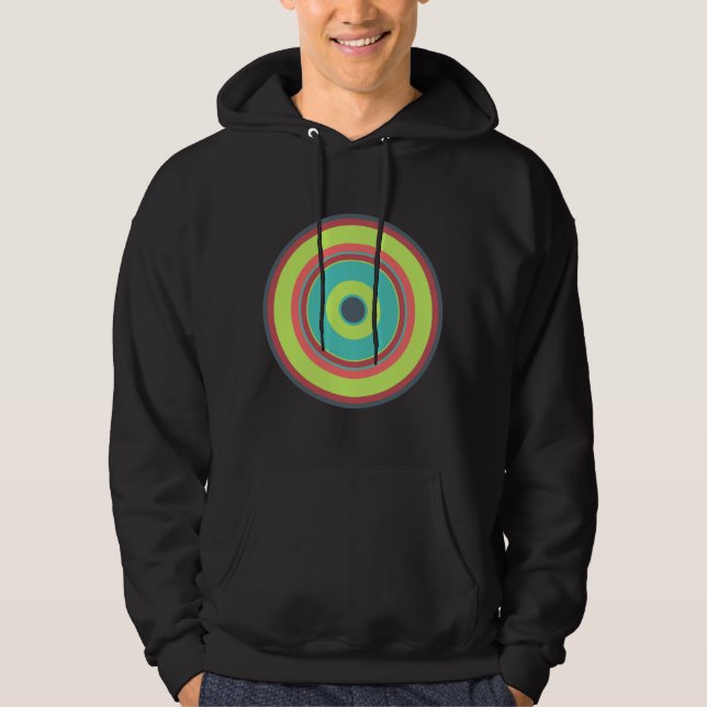 Veste À Capuche Cercles colorés 04 (Devant)
