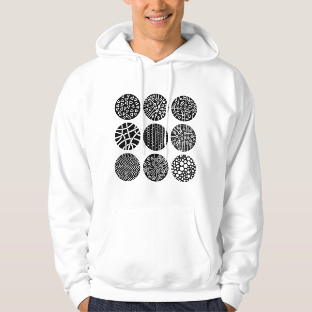 Veste À Capuche Cercles décoratifs (Devant)