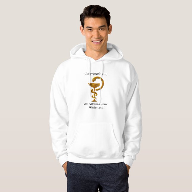 Veste À Capuche Cérémonie de remise de la blouse blanche de pharma (Devant entier)