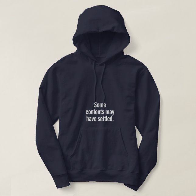 Veste À Capuche Certains contenus peuvent être réglés en blanc Tex (Design devant)