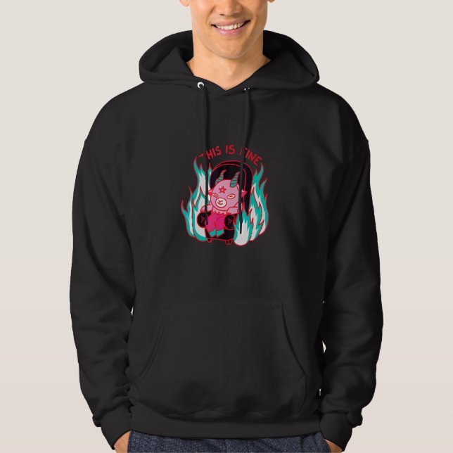 Veste À Capuche C'est bien diable canapé détendu (Devant)
