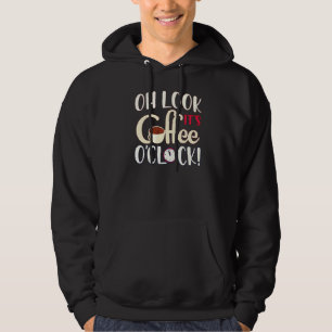 Veste À Capuche C'est Café O'clock Café Graphic Alarme Ticking 1