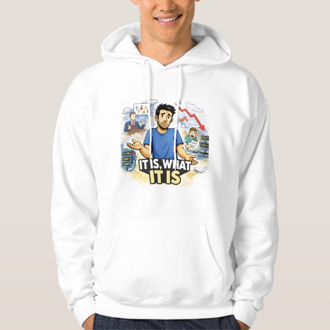 Veste À Capuche C'est Comme C'est – Vie Résignée Chaos Graphique T (Devant)