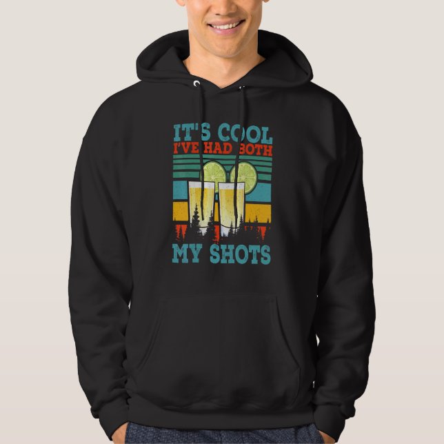 Veste À Capuche C'est Cool J'ai Déjà Mes Deux Shots De Tequila  2 (Devant)