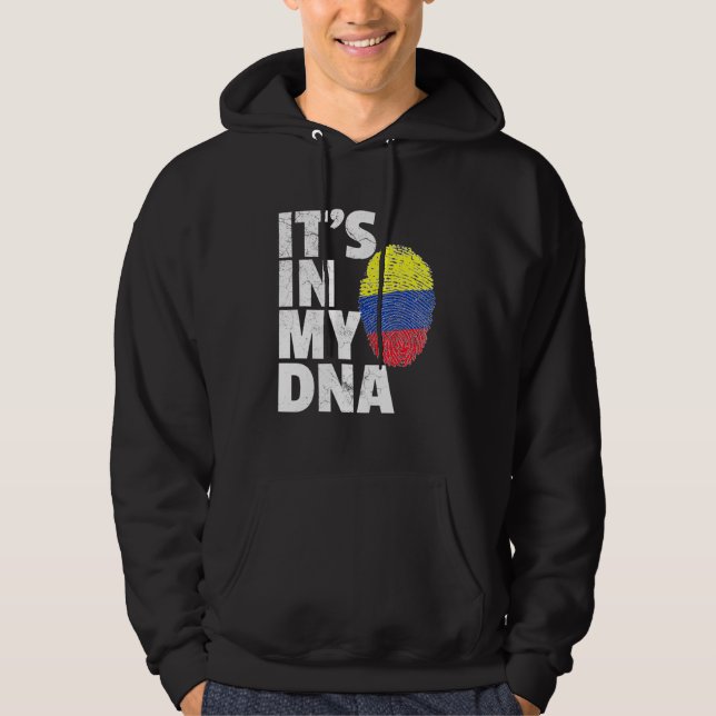Veste À Capuche C'Est Dans Mon Adn Colombie La Fierté Drapeau Pays (Devant)