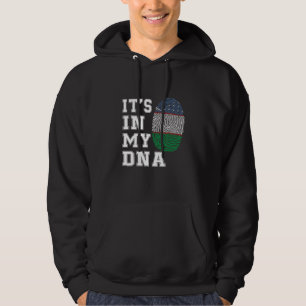 Veste À Capuche C'est dans mon ADN Drapeau Ouzbek Fière d'Ouzbékis