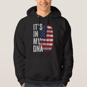 Veste À Capuche C'est Dans Mon Adn Équipe De Football Usa Drapeau