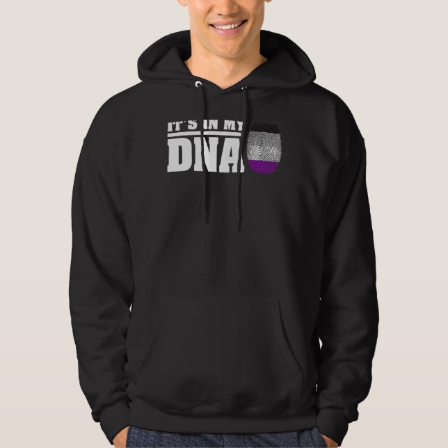 Veste À Capuche C'Est Dans Mon Adn Fière Asexualité Drapeau Ace Pr (Devant)