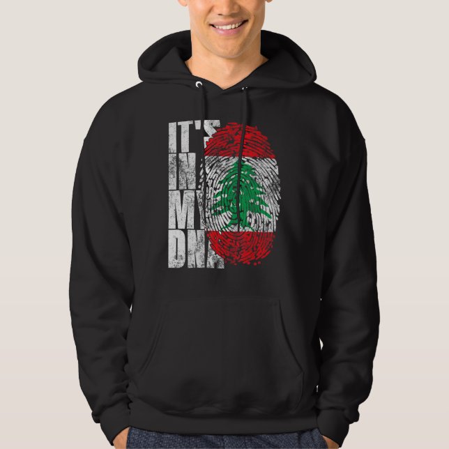 Veste À Capuche C'est dans mon ADN Liban graphique pour les femmes (Devant)