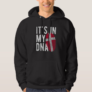 Veste À Capuche c'est dans mon empreinte digitale drapeau Danemark