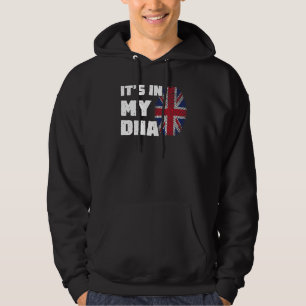 Veste À Capuche C'est dans mon empreinte digitale du drapeau du Ro