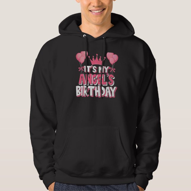 Veste À Capuche C'est la fête de l'Anniversaire de Mon Ange (Devant)