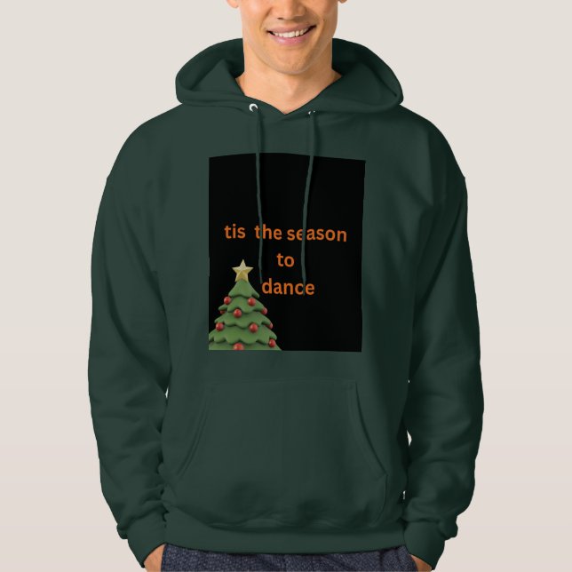 Veste À Capuche C'est la saison de danser sous le pull de Noël ave (Devant)
