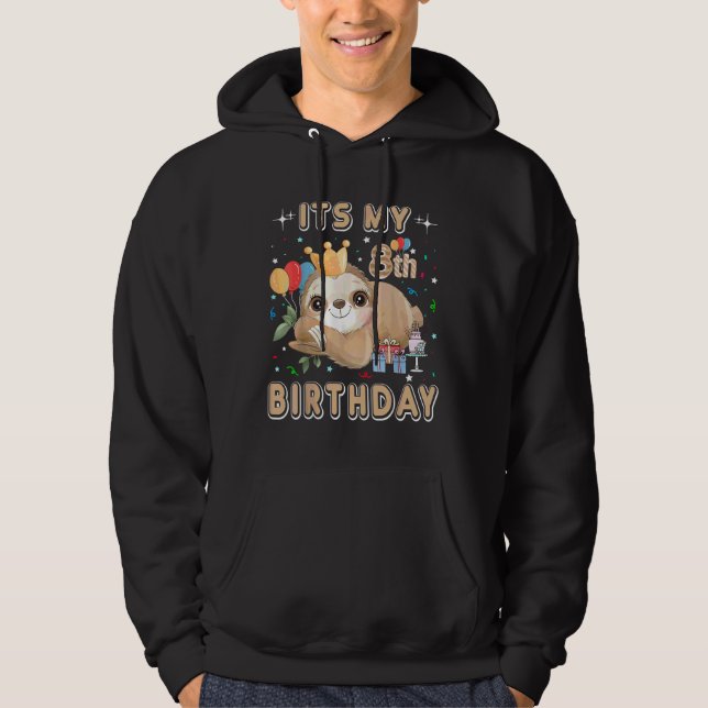 Veste À Capuche C'Est Mon 8ème Anniversaire Pour Filles Anniversai (Devant)