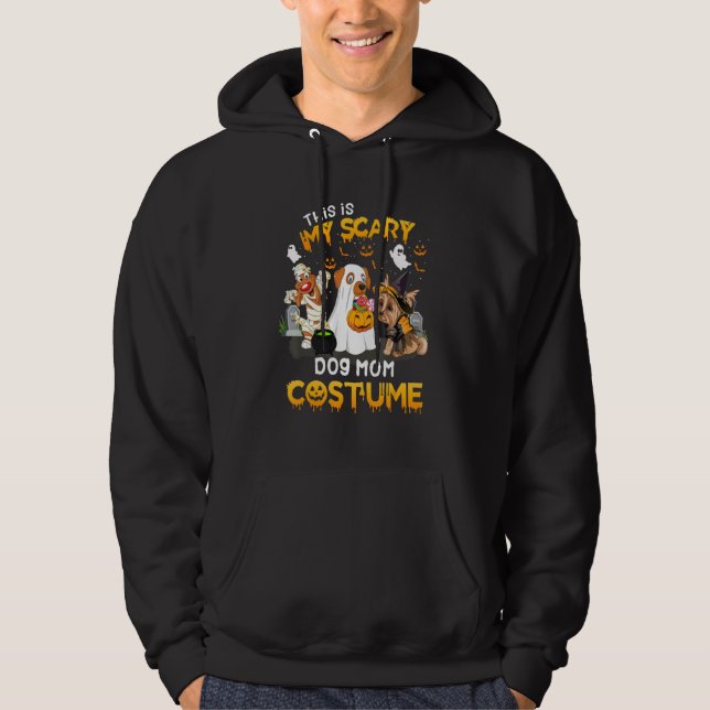 Veste À Capuche C'est mon costume effrayant de mère de chien (Devant)