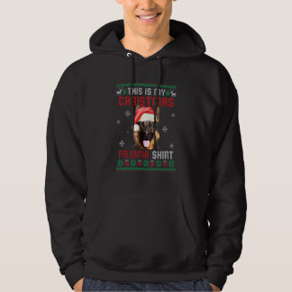 Veste À Capuche C'est mon pyjama de Noël laid Chien Berger Allema
