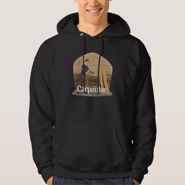 Veste À Capuche C'est un menuisier de maison (Devant)