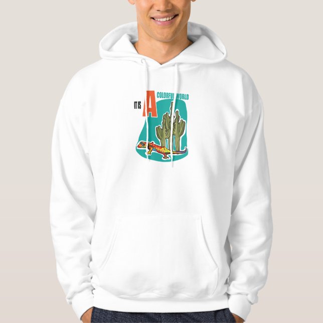 Veste À Capuche C'est un monde coloré (Devant)
