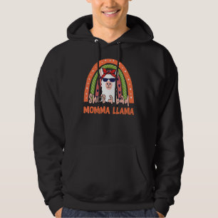 Veste À Capuche C'est une mauvaise maman Llama Arc-en-ciel Fête de