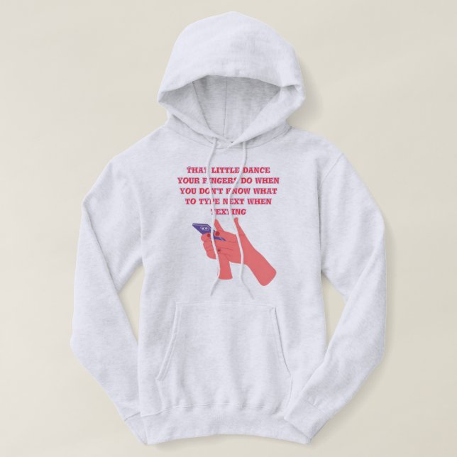 Veste À Capuche Cette petite danse que font vos doigts design de s (Design devant)