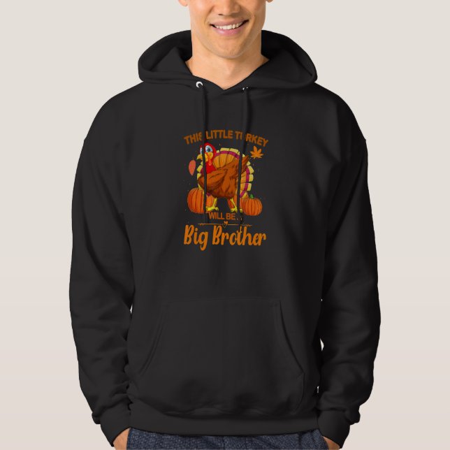 Veste À Capuche Cette petite dinde sera une grossesse de Big Broth (Devant)